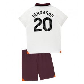 Manchester City Bernardo Silva #20 Replika Babytøj Udebanesæt Børn 2023-24 Kortærmet (+ Korte bukser)